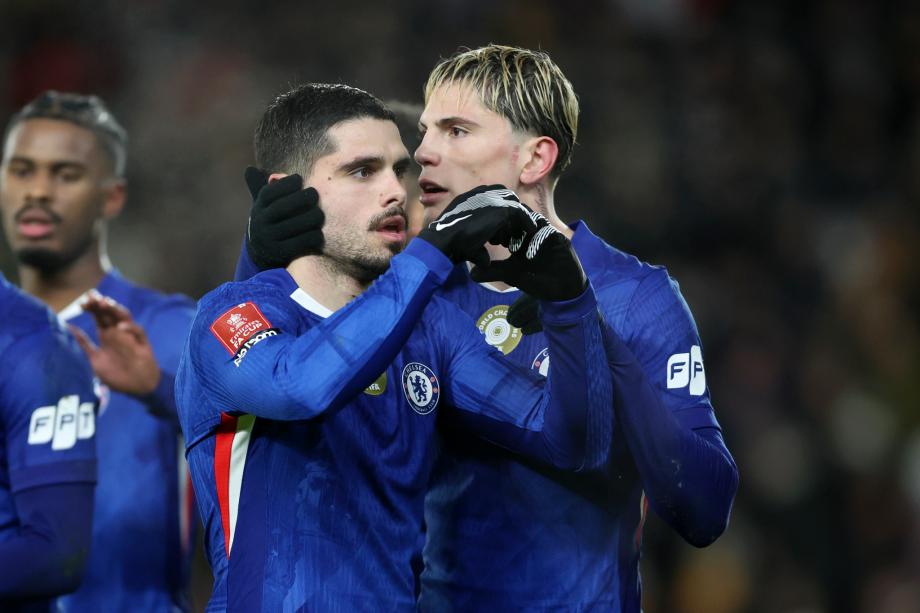 [图]内托帽子戏法 切尔西4-0大胜赫尔城进足总杯16强